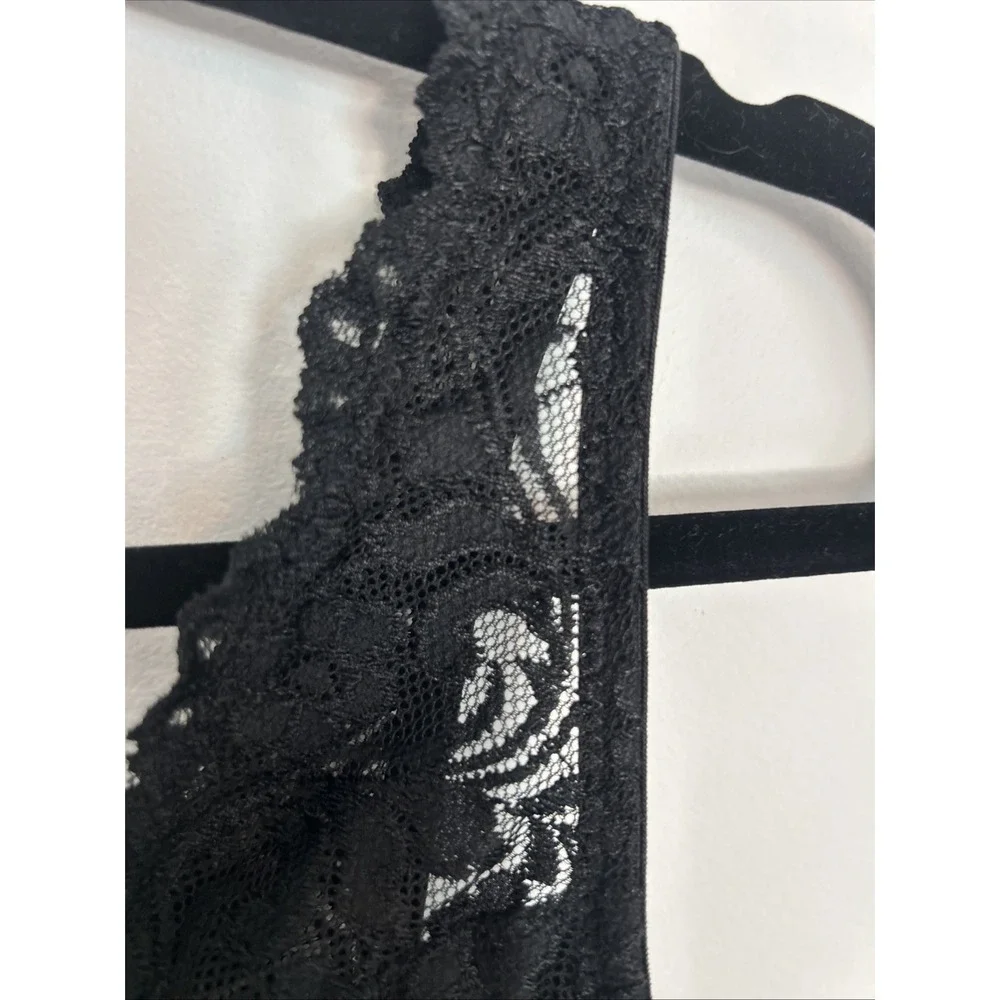 Smart‎ And Sexy Black Bralette Lace Removable Pads NWT Medium